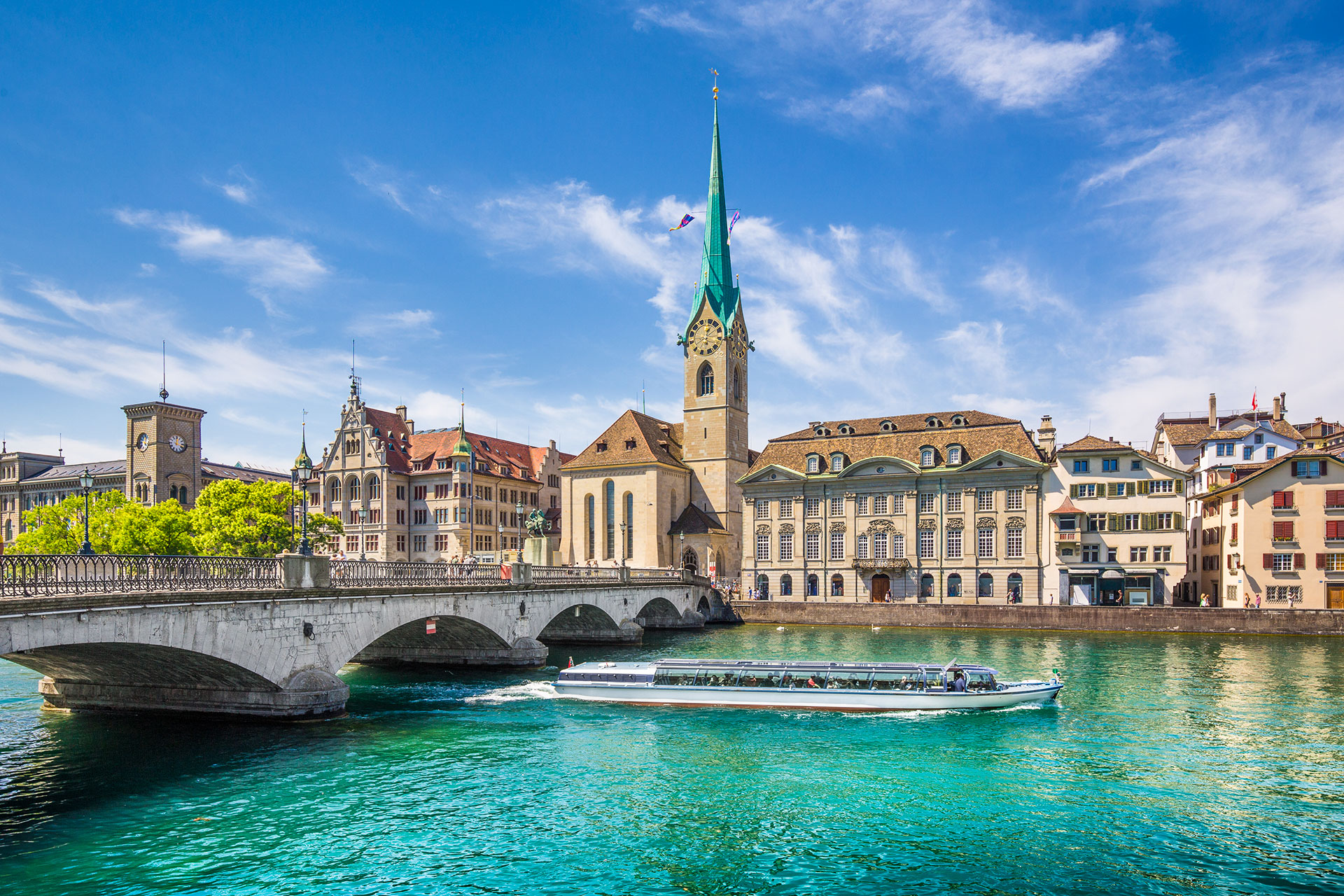 scenic image of zurich, switzerland