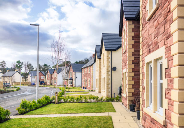 renting a house in the UK - image shows houses in the UK
