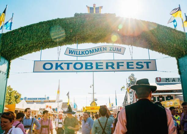 entrance to oktoberfest tent