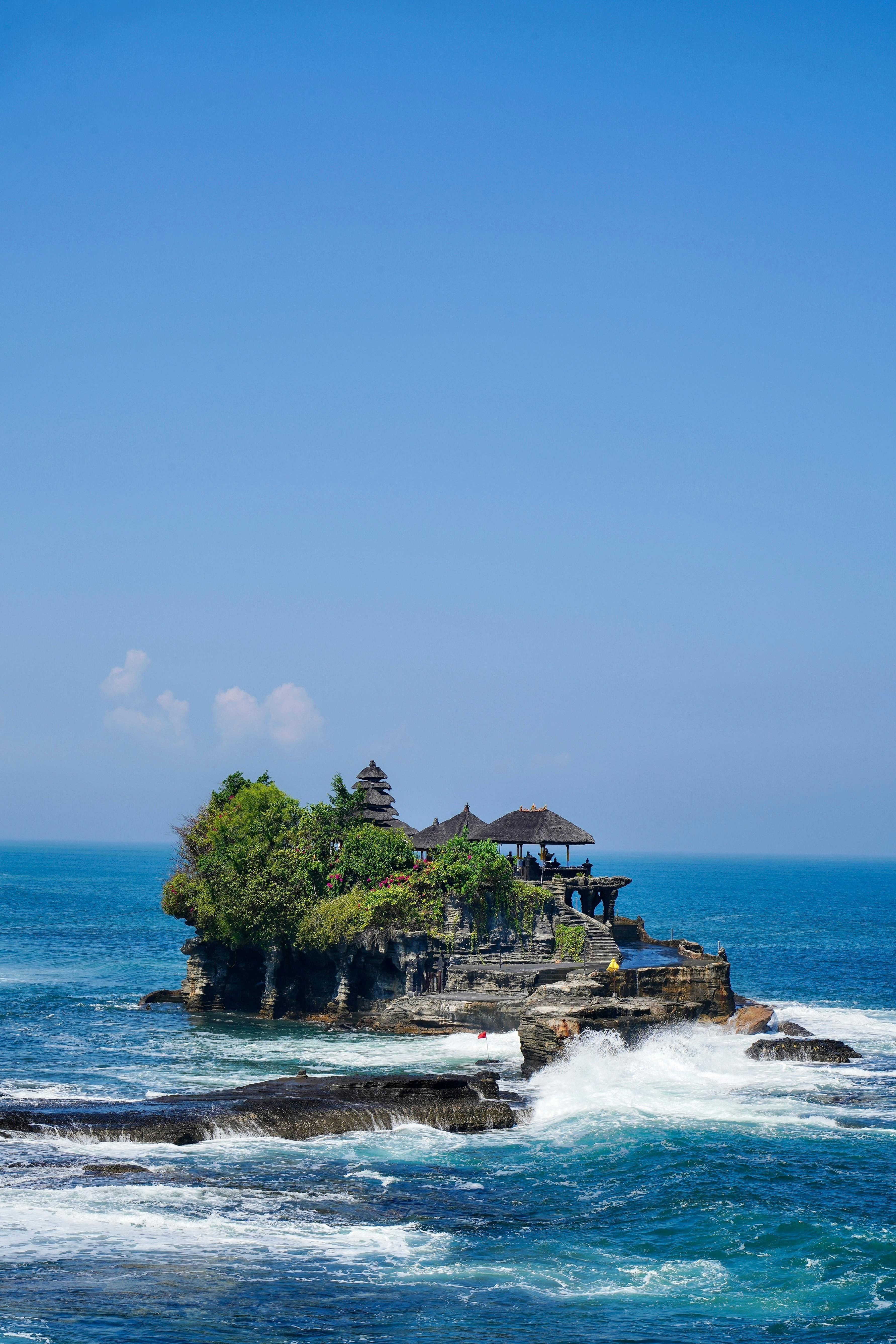 Tanah Lot Temple in Indonesia